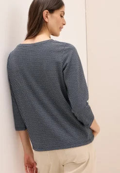Shirt met structuur in twee kleuren