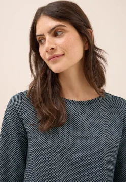 Shirt met structuur in twee kleuren