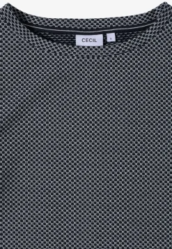 Shirt met structuur in twee kleuren