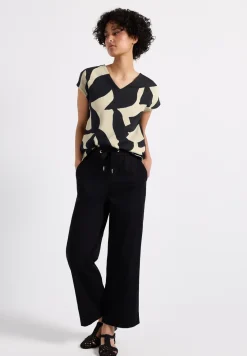 Shirt met structuurmix