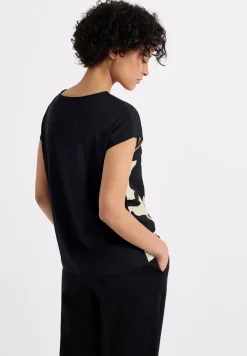 Shirt met structuurmix