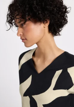 Shirt met structuurmix