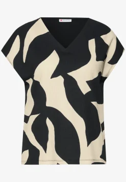 Shirt met structuurmix
