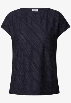 Shirt met structuurmix