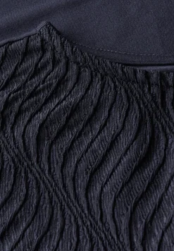 Shirt met structuurmix
