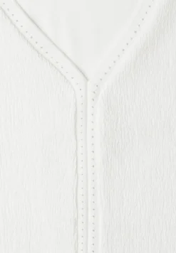 Shirt met structuurmix en tape