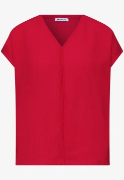 Shirt met structuurmix en tape