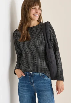 Shirt met structuur, tweekleurig