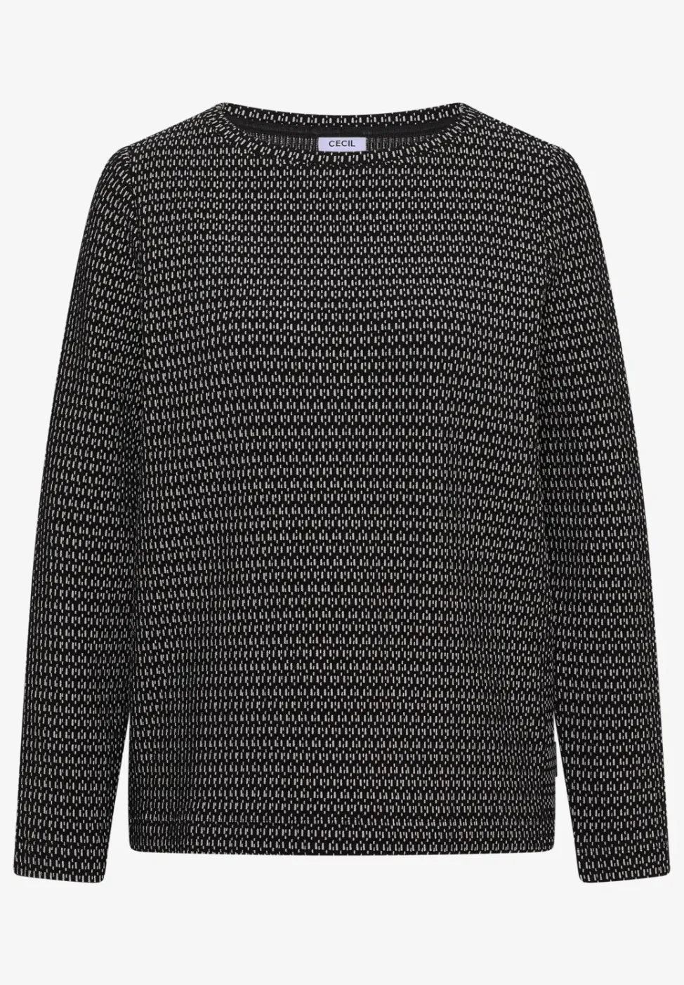 Shirt met structuur, tweekleurig