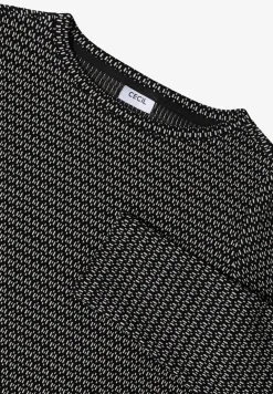 Shirt met structuur, tweekleurig