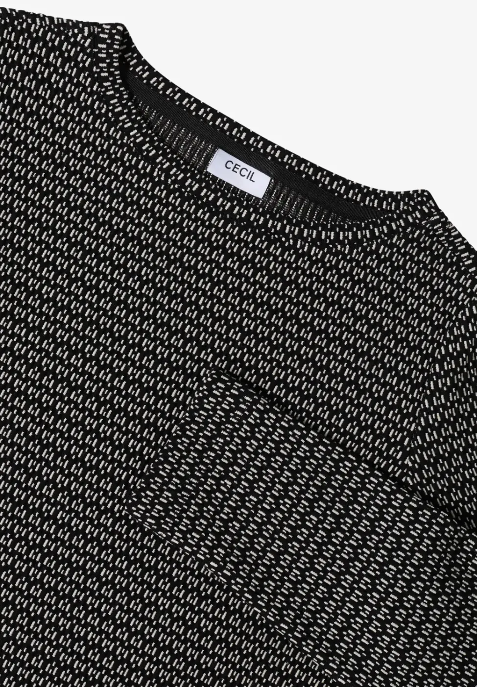 Shirt met structuur, tweekleurig