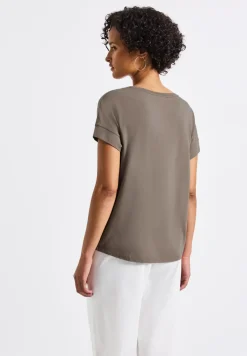 Shirt met tekstborduring