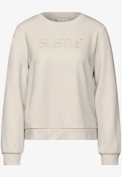 Shirt met tekstborduring