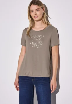 Shirt met tekstopdruk