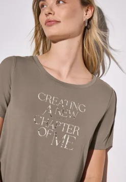 Shirt met tekstopdruk