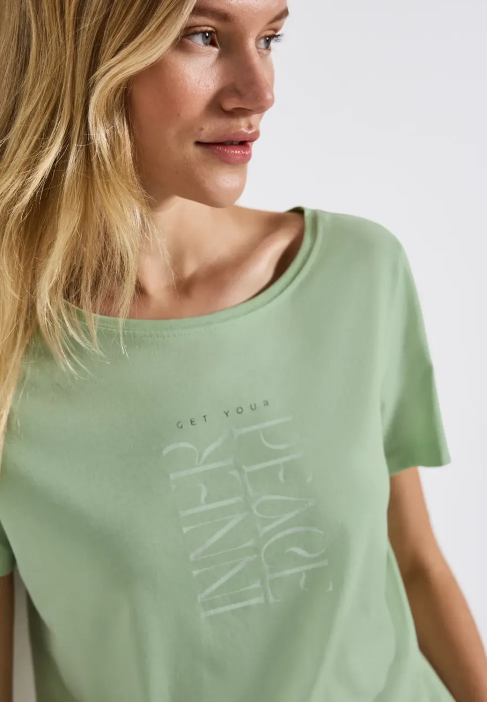 Shirt met tekstopdruk