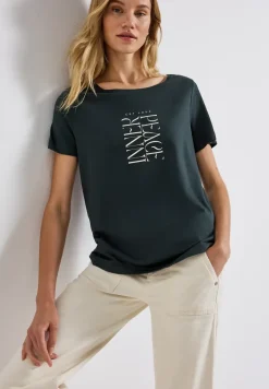 Shirt met tekstopdruk