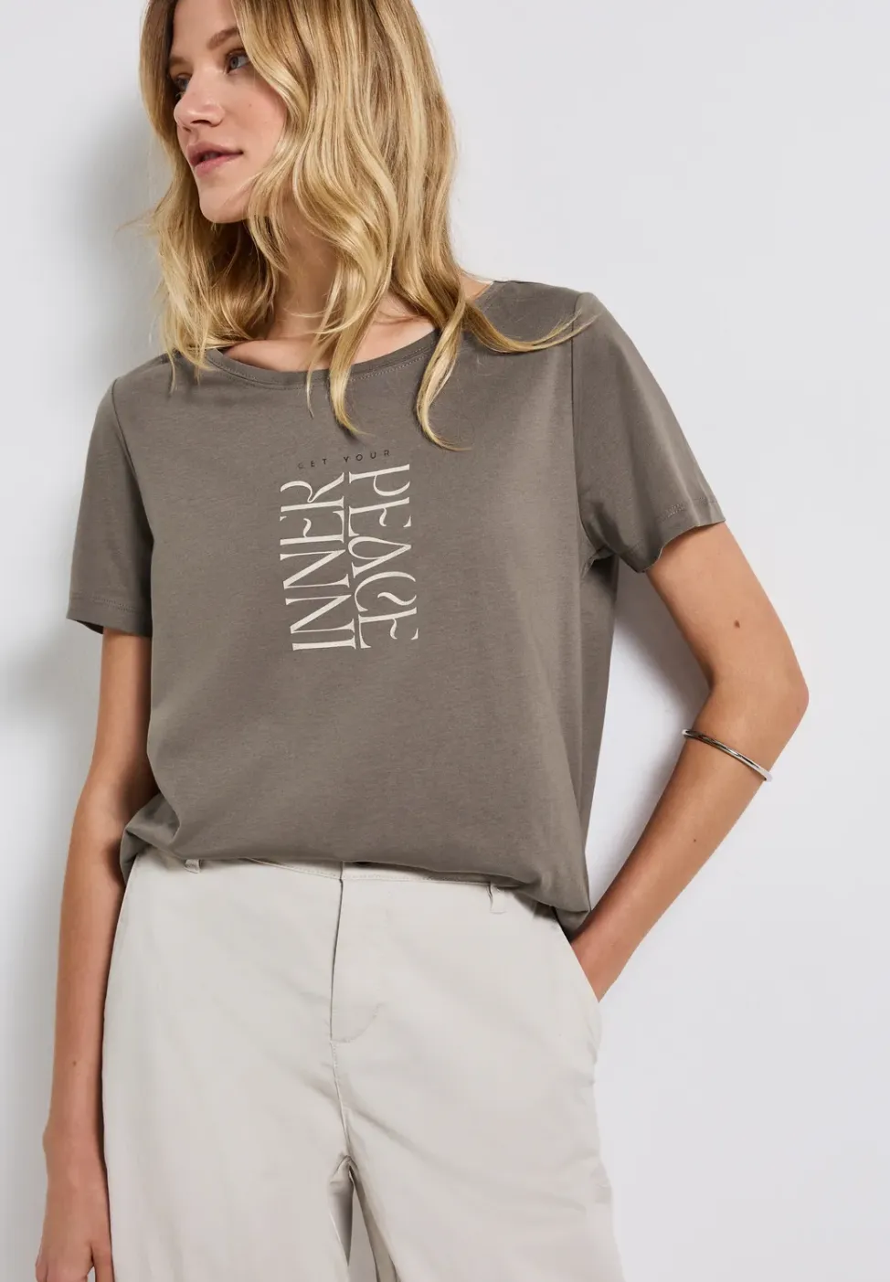 Shirt met tekstopdruk