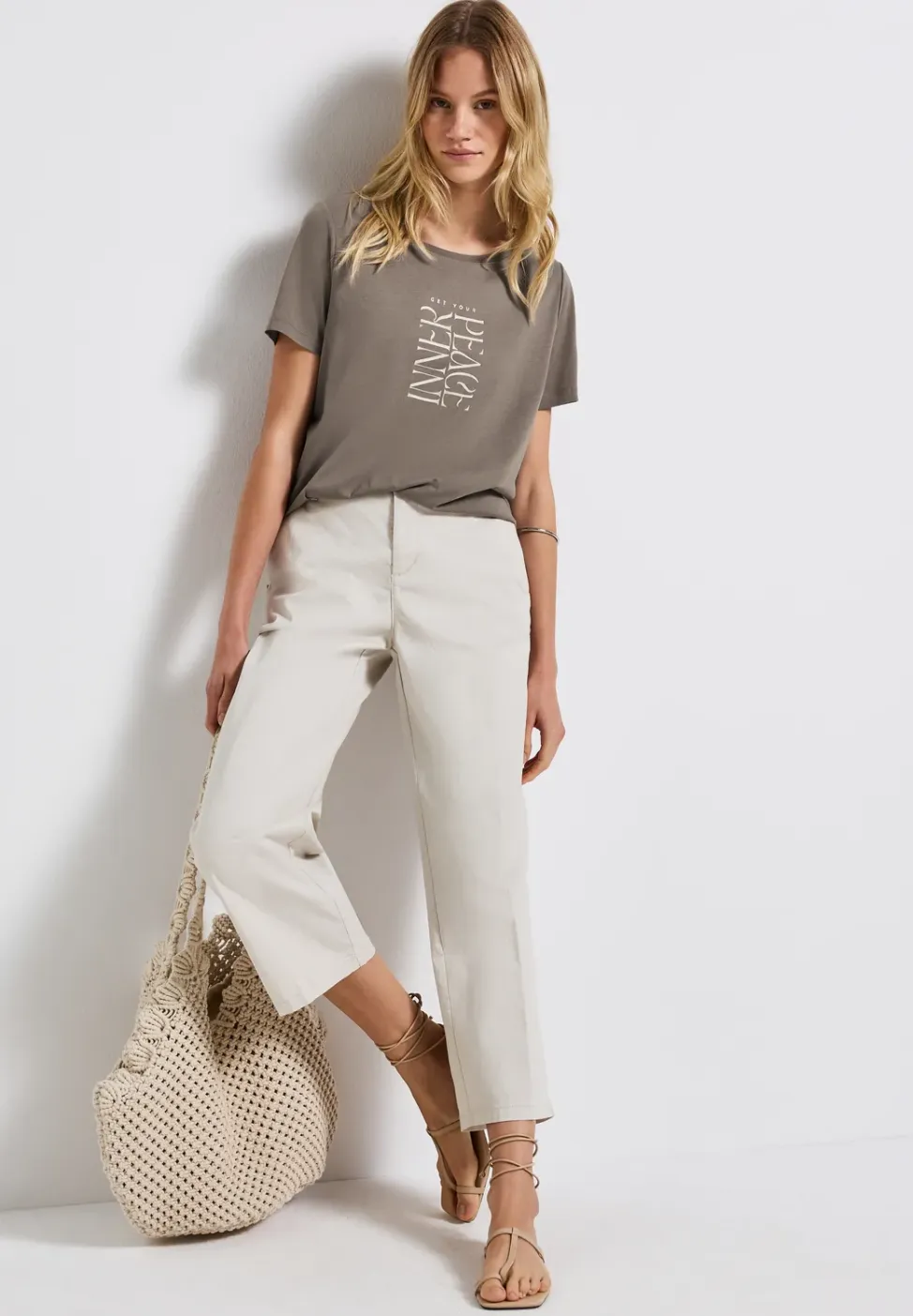 Shirt met tekstopdruk