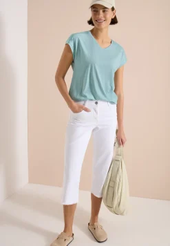 Shirt met ton-sur-ton burn-outpatroon