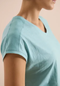 Shirt met ton-sur-ton burn-outpatroon