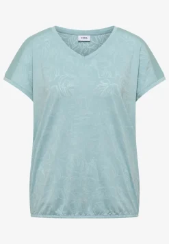 Shirt met ton-sur-ton burn-outpatroon
