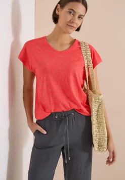 Shirt met ton-sur-ton burn-outpatroon