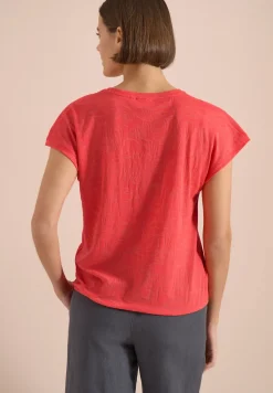 Shirt met ton-sur-ton burn-outpatroon