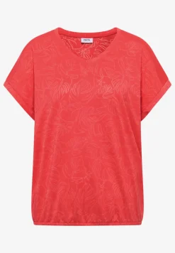 Shirt met ton-sur-ton burn-outpatroon