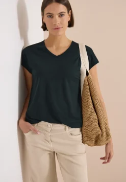 Shirt met ton-sur-ton burn-outpatroon