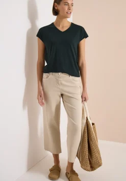 Shirt met ton-sur-ton burn-outpatroon