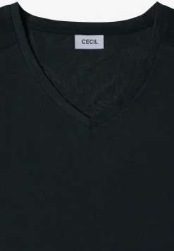 Shirt met ton-sur-ton burn-outpatroon