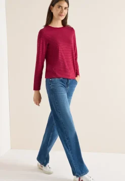 Shirt met ton-sur-ton strepen