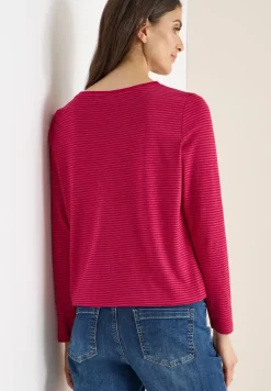 Shirt met ton-sur-ton strepen