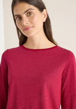 Shirt met ton-sur-ton strepen