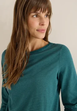 Shirt met ton-sur-ton strepen