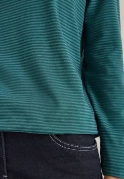 Shirt met ton-sur-ton strepen