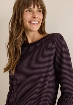 Shirt met ton-sur-ton strepen