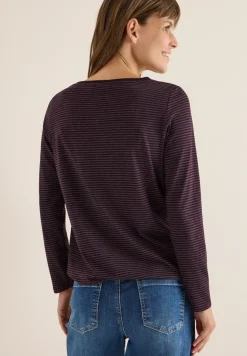 Shirt met ton-sur-ton strepen