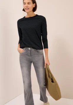 Shirt met ton-sur-ton strepen