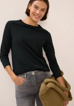 Shirt met ton-sur-ton strepen