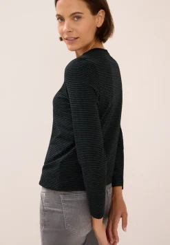 Shirt met ton-sur-ton strepen