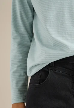 Shirt met ton-sur-ton strepen