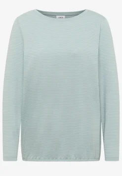 Shirt met ton-sur-ton strepen