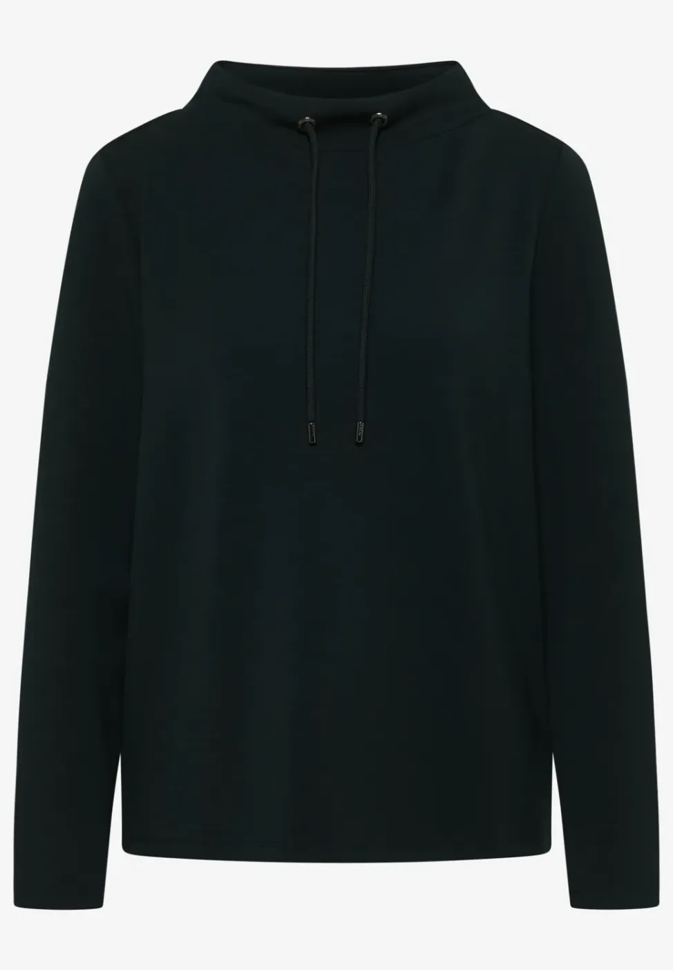 Shirt met trechtervormige hals