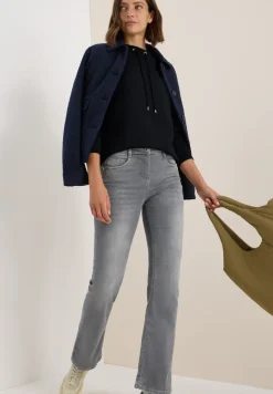 Shirt met trechtervormige hals
