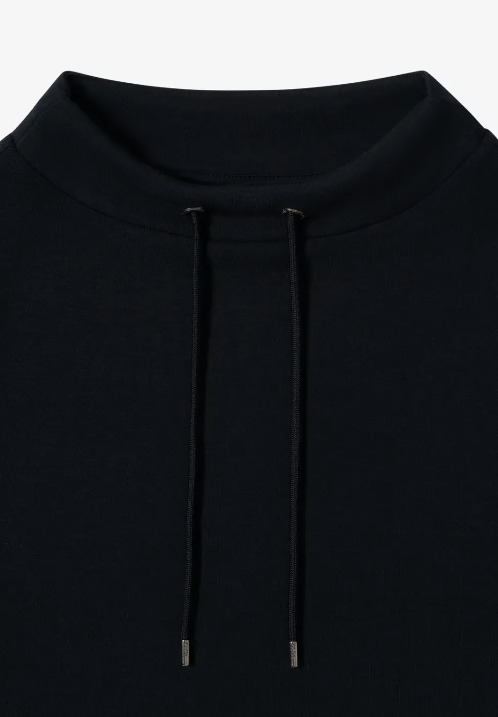 Shirt met trechtervormige hals