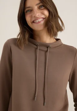 Shirt met trechtervormige hals
