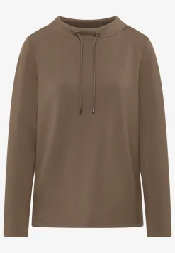 Shirt met trechtervormige hals