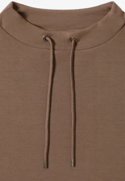 Shirt met trechtervormige hals